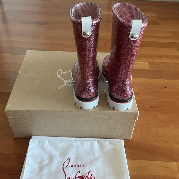 SOLD Christian Louboutin Toy Pluie Rubber Girls Boot - US 4 Kids - Picture 6 of 12